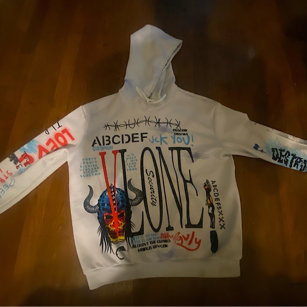 I’m selling a used VLONE hoodie WORN TWICE .